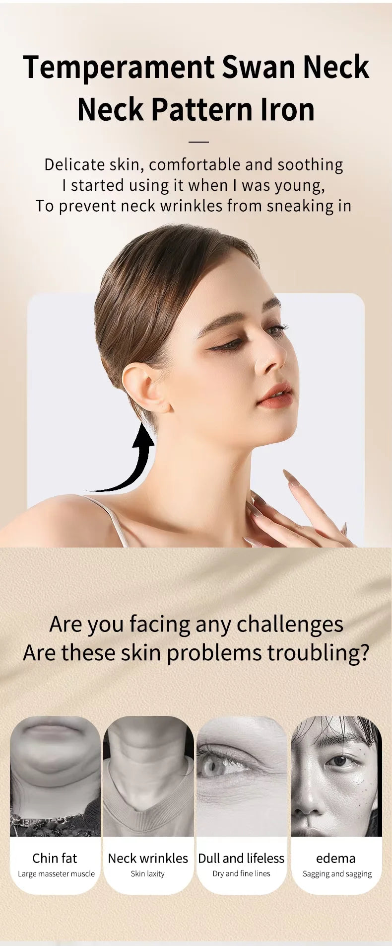 Professional Facial Massage Multi-functional V-shaped Roller Massage Device