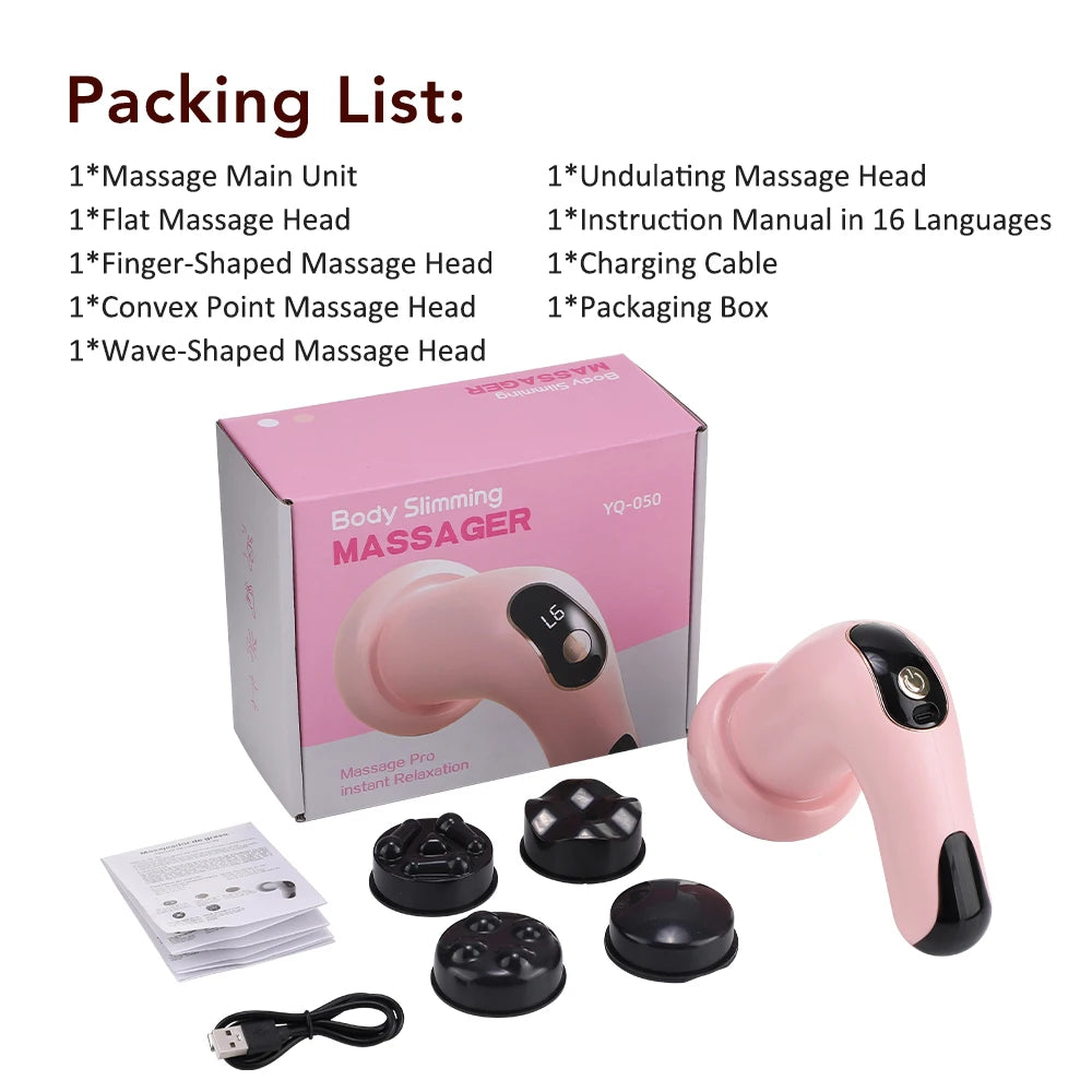 Electric Body Massager – 6-Level Vibration for Relaxation